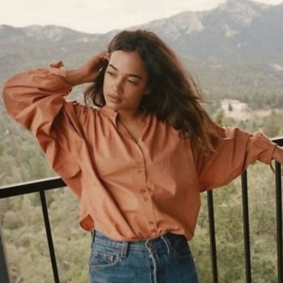 Doen Tops - Doen O'Keefe Top in Spice brown Small